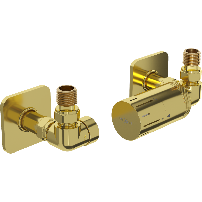 Mexen G05 ensemble thermostatique axial avec cache S, doré - W903-958-909-50