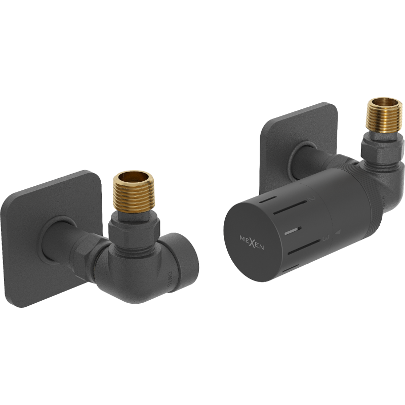 Mexen G05 ensemble thermostatique axial avec cache S, anthracite - W903-958-909-66