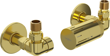 Mexen G05 ensemble thermostatique axial avec cache R, doré - W903-958-904-50