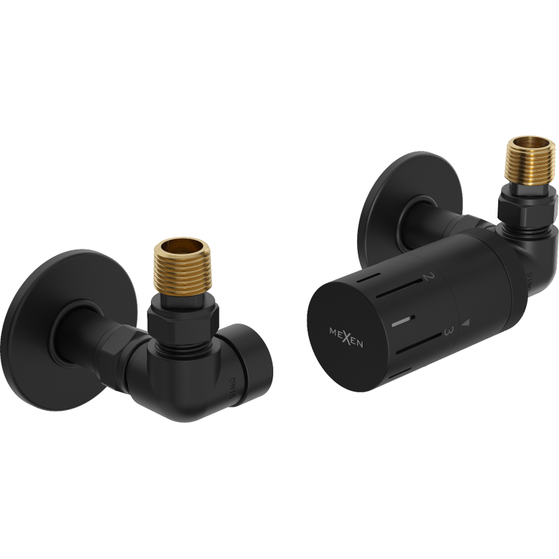 Mexen G05 ensemble de thermostat axial avec cache R, noir - W903-958-904-70