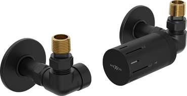 Mexen G05 ensemble thermostatique axial avec cache R, noir - W903-958-904-70