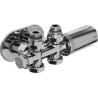 Mexen G05 Ensemble thermostatique angulaire / droit avec cache S, Duplex, DN50, chromé - W908-958-910-01