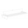 Mexen Arno étagère pour serviettes, Blanc - 7020720-20