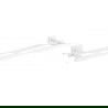Mexen Arno double porte-serviettes, Blanc - 7020725-20