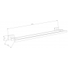 Mexen Arno double porte-serviettes, Or rose - 7020725-60