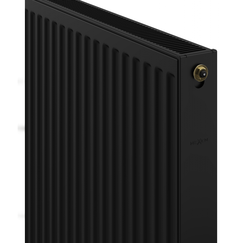 Mexen CC21 radiateur plat 600 x 400 mm, connexion centrale inférieure, 513 W, noir - W6C21-060-040-70