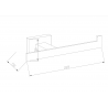 Mexen Arno porte-papier de toilette, Blanc - 70207333-20