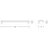 Mexen Lea porte-serviette, chrome - 7026024-00