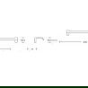 Mexen Lea porte-serviettes, Chrome - 7026024-00