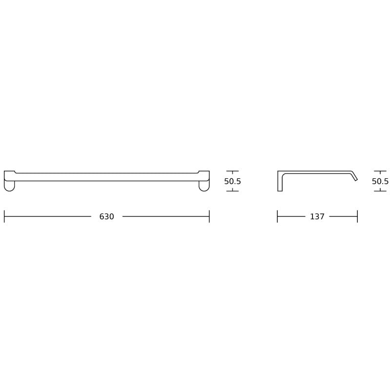 Mexen Lea porte-serviettes double, noir - 7026025-70