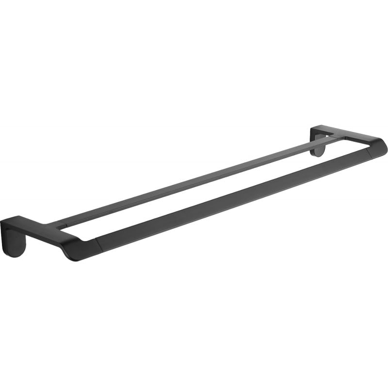 Mexen Lea double porte-serviettes, Noir - 7026025-70