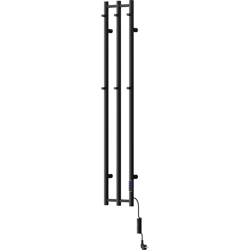 Mexen Pino radiateur électrique avec supports pour serviettes 1405 x 242 mm, 200 W, noir - W301-1405-242-00-70