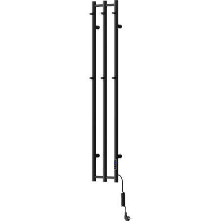 Mexen Pino radiateur électrique avec supports pour serviettes 1405 x 242 mm, 200 W, noir - W301-1405-242-00-70