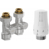 Mexen G01 ensemble thermostatique à deux tubes DN50, droit 1/2"x16 mm, nickel - W912-016-918-01