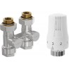 Mexen G01 kit thermostatique bicommande DN50, droit 1/2"x16 mm, nickel - W912-016-918-01