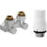 Mexen G02 ensemble thermostatique à deux tuyaux DN50, angle 1/2"x16 mm, nickel - W911-016-928-01