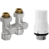 Mexen G02 ensemble thermostatique à deux tubes DN50, droit 1/2"x16 mm, nickel - W912-016-928-01