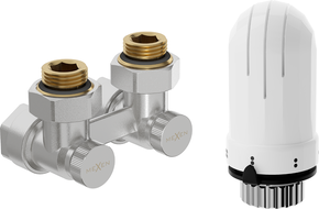 Mexen G03 ensemble thermostatique bicircuit DN50, angulaire 1/2"x16 mm, nickel - W911-016-938-01