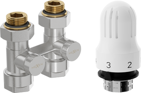 Mexen G04 ensemble équipé d'un thermostat à deux tubes DN50, droit 1/2"x16 mm, nickel - W912-016-948-01