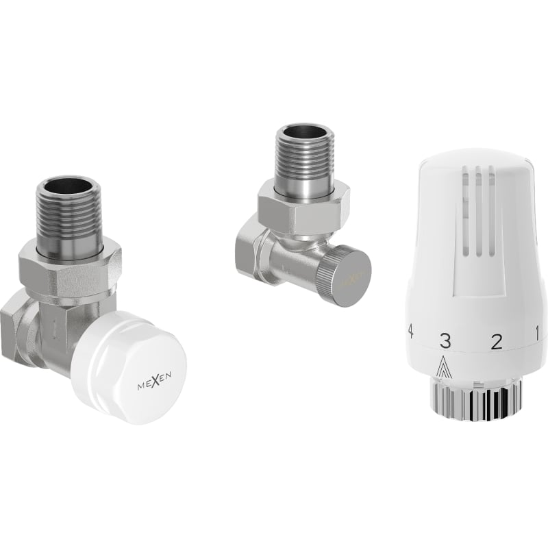 Mexen G01 ensemble thermostatique d'angle, nickel - W913-012-918-01