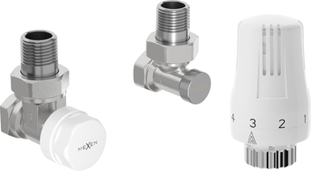 Mexen G01 ensemble thermostatique angulaire, nickel - W913-012-918-01