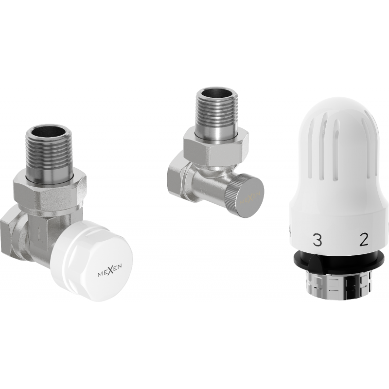 Mexen G04 ensemble thermostatique angulaire, nickel - W913-012-948-01