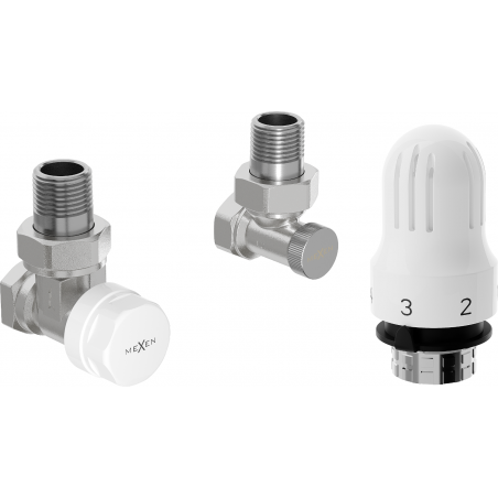 Mexen G04 ensemble thermostatique angulaire, nickel - W913-012-948-01