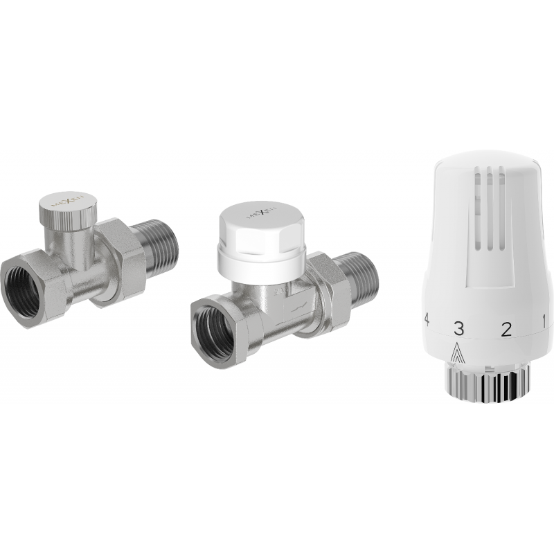 Mexen G01 ensemble thermostatique droit, nickel - W914-012-918-01