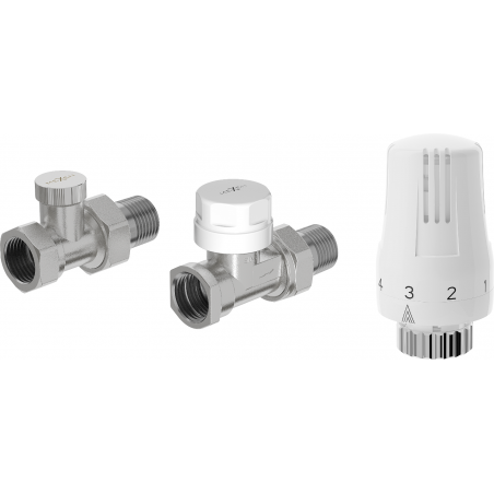Mexen G01 ensemble thermostatique droit, nickel - W914-012-918-01