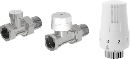 Mexen G01 ensemble thermostatique droit, nickel - W914-012-918-01
