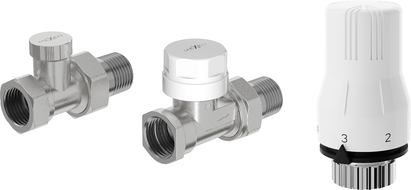 Mexen G02 ensemble thermostatique droit, nickel - W914-012-928-01