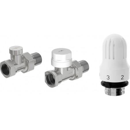 Mexen G04 ensemble thermostatique droit, nickel - W914-012-948-01