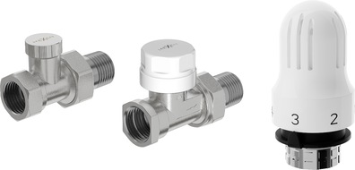 Mexen G04 ensemble thermostatique droit, nickel - W914-012-948-01