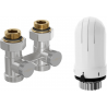 Mexen G03 ensemble thermostatique à deux tubes DN50, droit 1/2"x3/4", nickel - W912-012-938-01