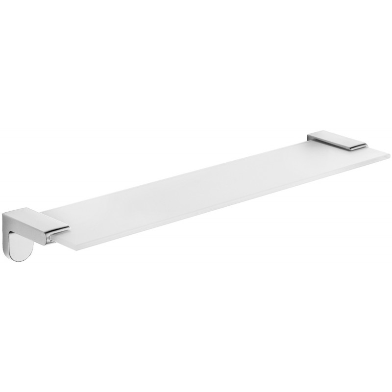 Mexen Lea étagère murale en verre, chromée - 7026037-00