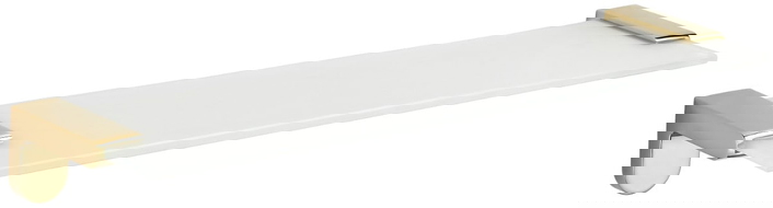 Mexen Lea étagère murale en verre, Or - 7026037-50