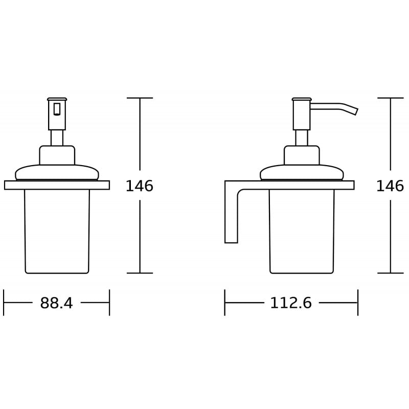 Mexen Lea distributeur de savon, chromé - 70260388-00