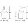 Mexen Lea distributeur de savon, Noir - 70260388-70