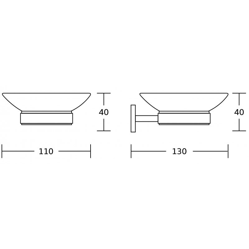 Mexen Lea porte-savon, chrome - 7026039-00