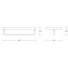 Mexen Pavo étagère pour serviette, chrome - 7030420-00