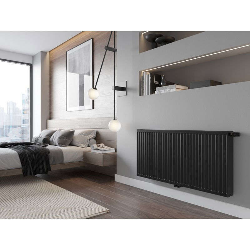 Mexen CC22 radiateur plat 900 x 2000 mm, raccordement inférieur central, 4569 W, noir - W6C22-090-200-70
