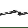 Mexen Pavo double porte-serviettes, Noir - 7030425-70
