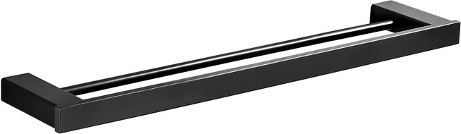 Mexen Pavo double porte-serviettes, Noir - 7030425-70