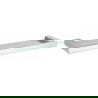 Mexen Pavo étagère murale en verre, Chrome - 7030437-00
