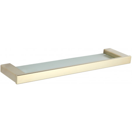 Mexen Pavo étagère murale en verre, dorée - 7030437-50