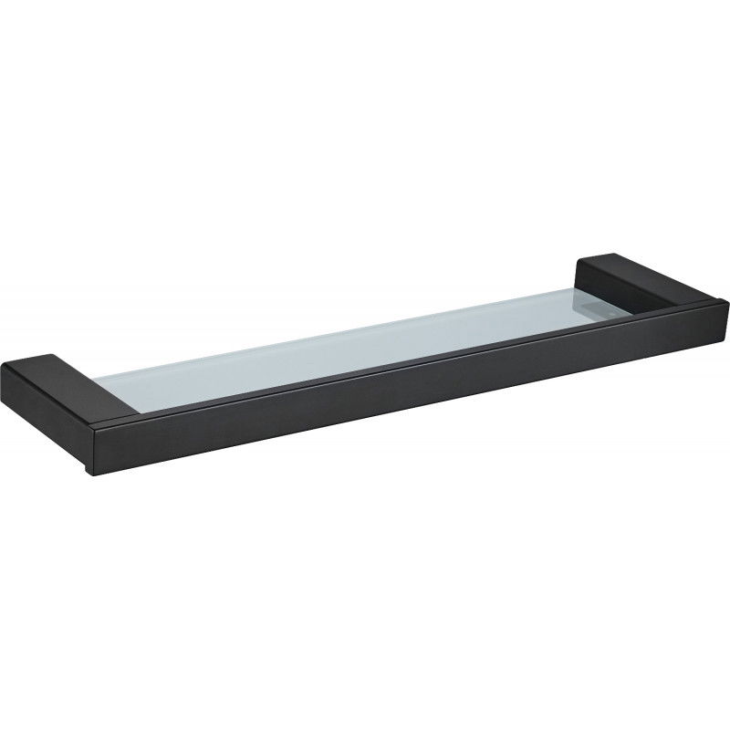 Mexen Pavo étagère murale en verre, Noir - 7030437-70