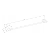 Mexen Remo porte-serviettes, Blanc - 7050724-20