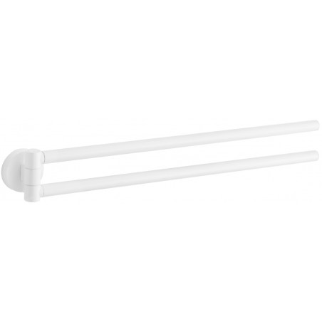 Mexen Remo double porte-serviettes rotatif, Blanc - 70507255-20