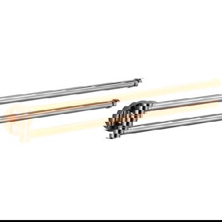 Mexen Remo double porte-serviettes rotatif, Or rose - 70507255-60