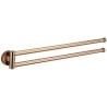 Mexen Remo double porte-serviettes rotatif, Or rose - 70507255-60
